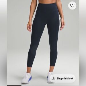 Base Pace High-Rise Tight 25” Leggings - TRUE NAVY